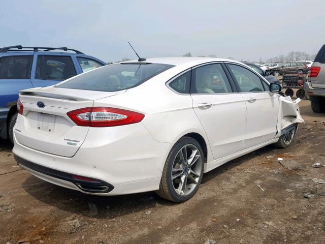 3FA6P0K91FR126819 - 2015 FORD FUSION TIT WHITE photo 4