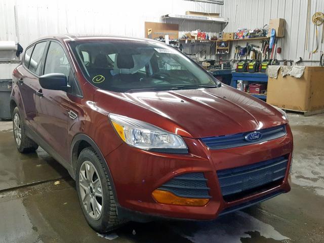 1FMCU0F78EUB72472 - 2014 FORD ESCAPE S RED photo 1