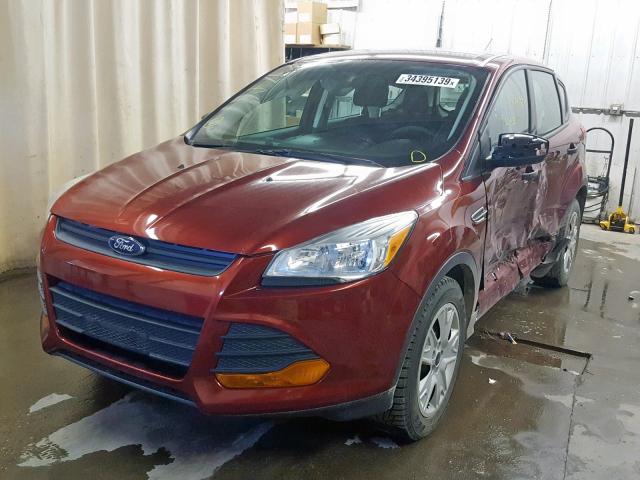 1FMCU0F78EUB72472 - 2014 FORD ESCAPE S RED photo 2