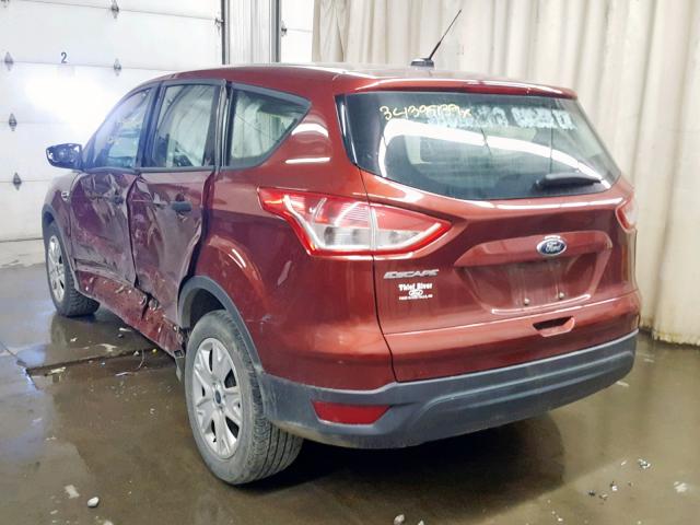 1FMCU0F78EUB72472 - 2014 FORD ESCAPE S RED photo 3