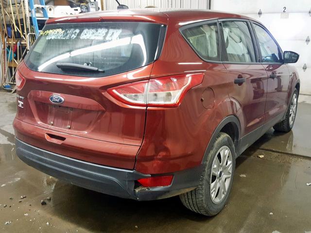 1FMCU0F78EUB72472 - 2014 FORD ESCAPE S RED photo 4