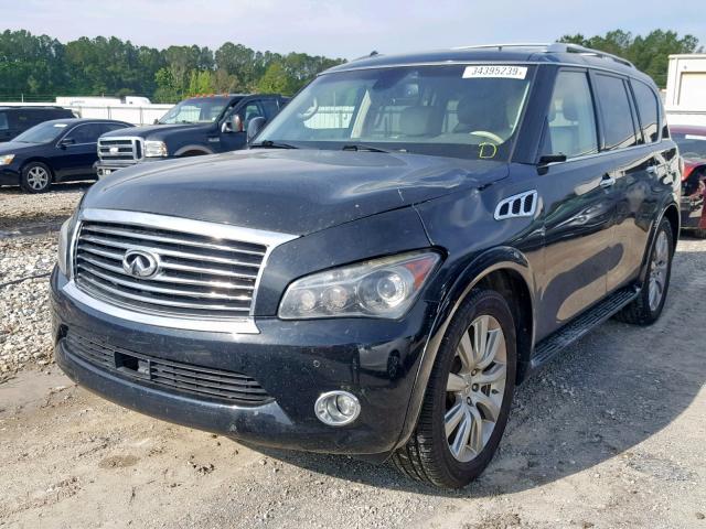 JN8AZ2NFXB9501337 - 2011 INFINITI QX56 BLACK photo 2