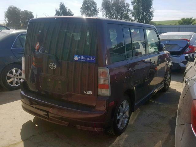 JTLKT324164052132 - 2006 TOYOTA SCION XB 栗色 照片 4