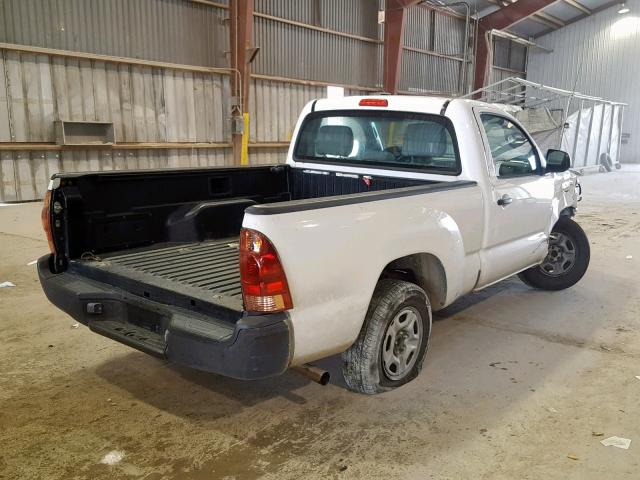 5TFNX4CN0EX040013 - 2014 TOYOTA TACOMA WHITE photo 4