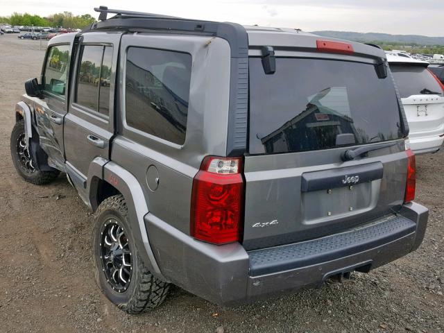 1J8HG48N98C155865 - 2008 JEEP COMMANDER GRAY photo 3