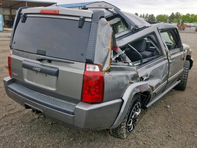 1J8HG48N98C155865 - 2008 JEEP COMMANDER GRAY photo 4