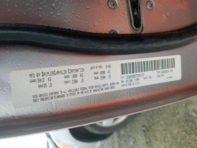 1B3HB28BX7D545187 - 2007 DODGE CALIBER  photo 10