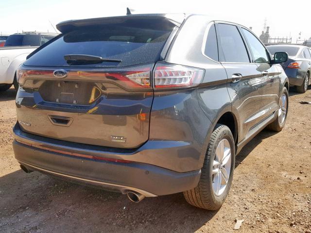 2FMPK3J97GBB78905 - 2016 FORD EDGE SEL CHARCOAL photo 4