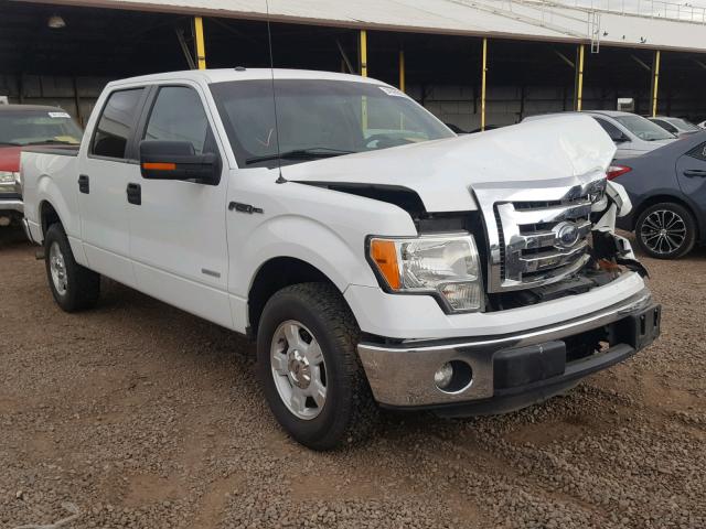 1FTFW1CT9CKE08705 - 2012 FORD F150 SUPER WHITE photo 1