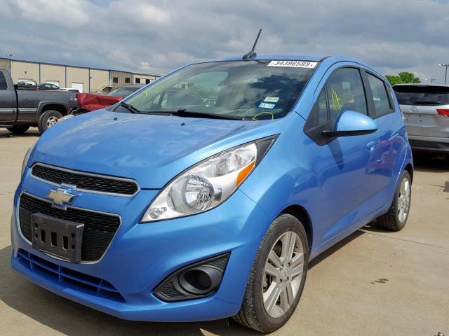 KL8CB6S97EC532298 - 2014 CHEVROLET SPARK LS BLUE photo 2