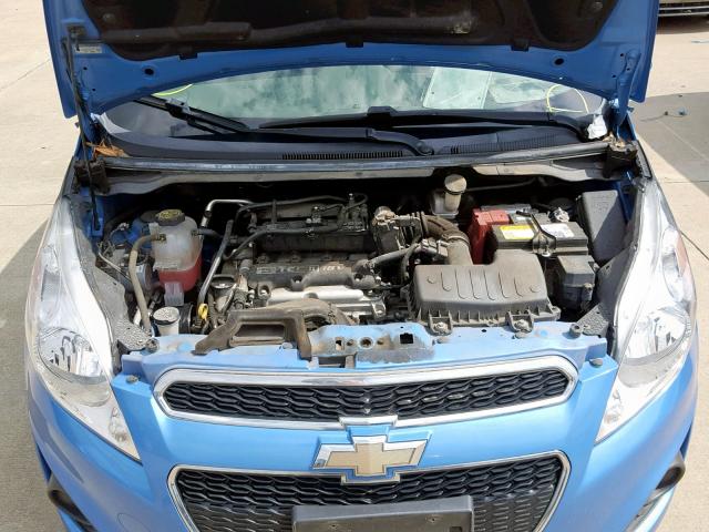 KL8CB6S97EC532298 - 2014 CHEVROLET SPARK LS BLUE photo 7