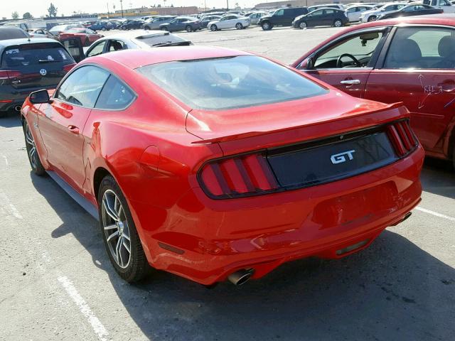 1FA6P8CF0F5363081 - 2015 FORD MUSTANG GT RED photo 3