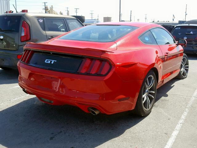 1FA6P8CF0F5363081 - 2015 FORD MUSTANG GT RED photo 4