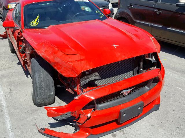 1FA6P8CF0F5363081 - 2015 FORD MUSTANG GT RED photo 9