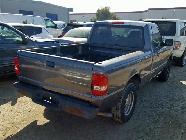 1FTYR10D06PA08925 - 2006 FORD RANGER GRAY photo 4