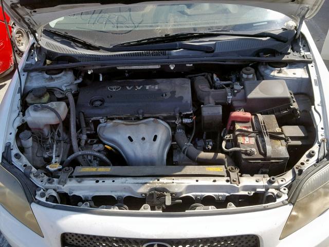 JTKDE167180246783 - 2008 TOYOTA SCION TC თეთრი ფოტო 7