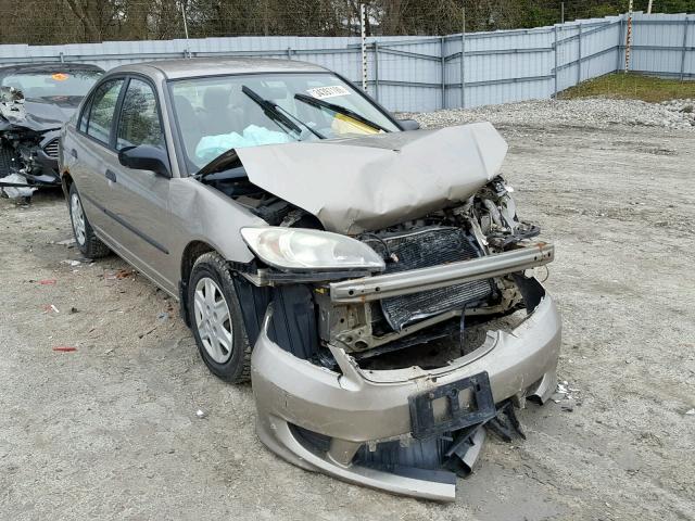 2HGES16345H038410 - 2005 HONDA CIVIC DX V TAN photo 1