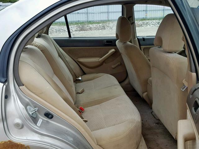 2HGES16345H038410 - 2005 HONDA CIVIC DX V TAN photo 6