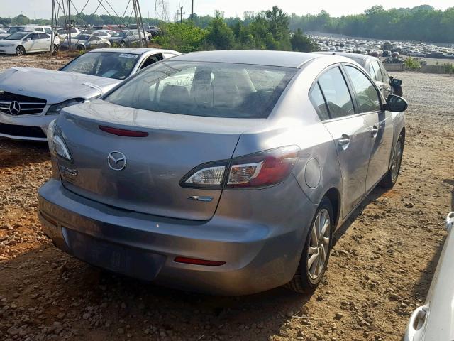 JM1BL1V70C1555976 - 2012 MAZDA 3 I SILVER photo 4