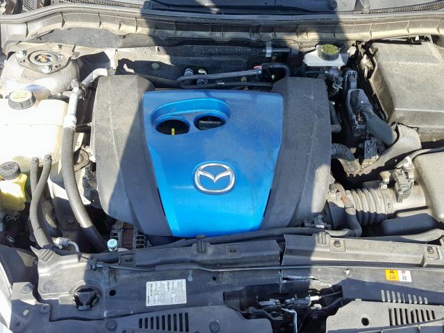 JM1BL1V70C1555976 - 2012 MAZDA 3 I SILVER photo 7