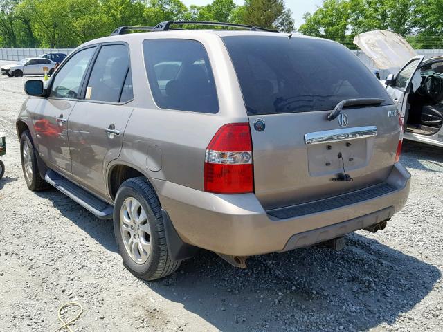 2HNYD18763H507638 - 2003 ACURA MDX TOURIN GOLD photo 3