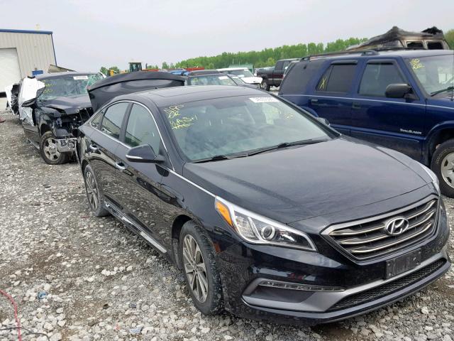 5NPE34AF9GH369296 - 2016 HYUNDAI SONATA SPO BLACK photo 1