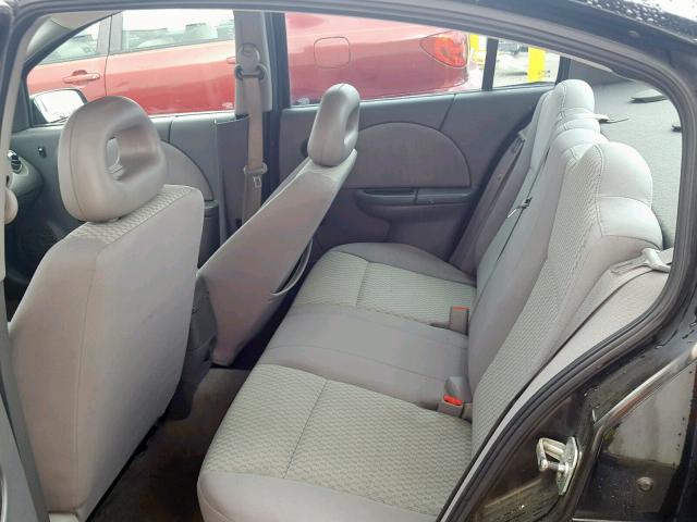 1G8AZ55F17Z121642 - 2007 SATURN ION LEVEL BLACK photo 6