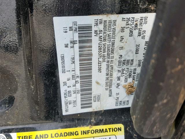 5LMFU28537LJ23397 - 2007 LINCOLN NAVIGATOR 黑色 照片 10