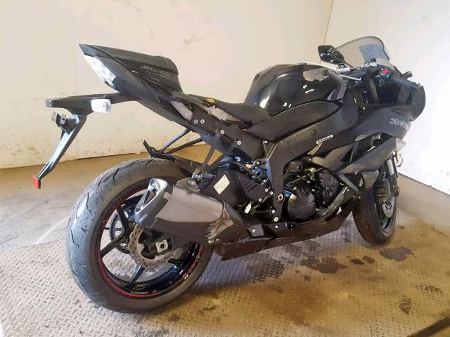 JKAZX4R13CA034402 - 2012 KAWASAKI ZX600 R BLACK photo 4