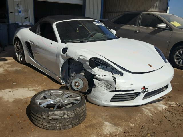 WP0CA2A83JS210737 - 2018 PORSCHE BOXSTER WHITE photo 1