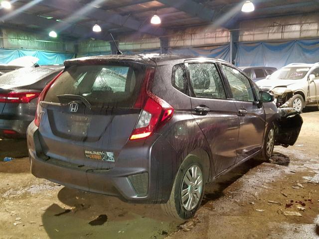 3HGGK5H52FM757799 - 2015 HONDA FIT LX GRAY photo 4