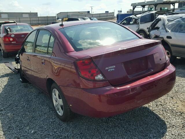 1G8AJ55F37Z115347 - 2007 SATURN ION LEVEL RED photo 3