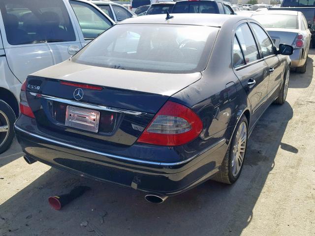 WDBUF72X07B089035 - 2007 MERCEDES-BENZ E 550 BLACK photo 4