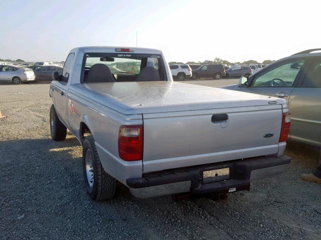 1FTYR10U21PB09179 - 2001 FORD RANGER SILVER photo 3