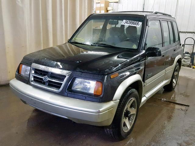 JS3TD21V6W4109072 - 1998 SUZUKI SIDEKICK S BLACK photo 2