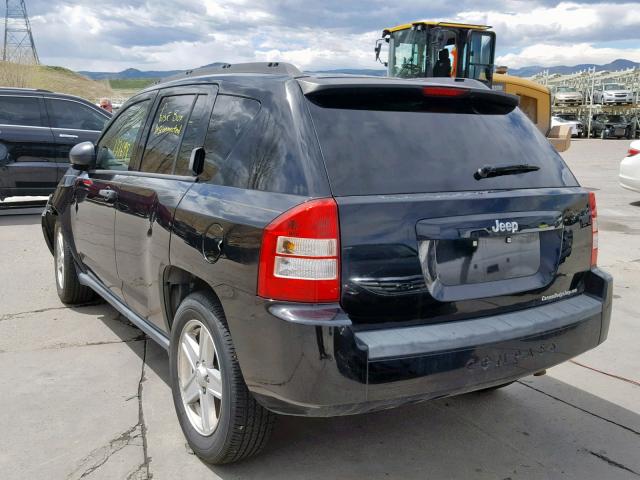 1J8FT47WX7D119592 - 2007 JEEP COMPASS BLACK photo 3