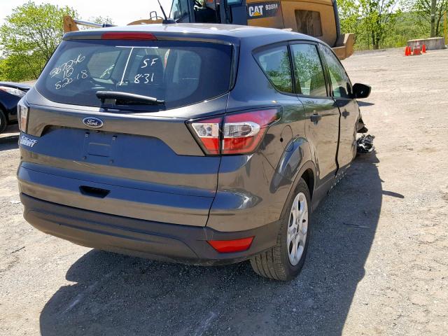 1FMCU0F7XHUD05432 - 2017 FORD ESCAPE S GRAY photo 4