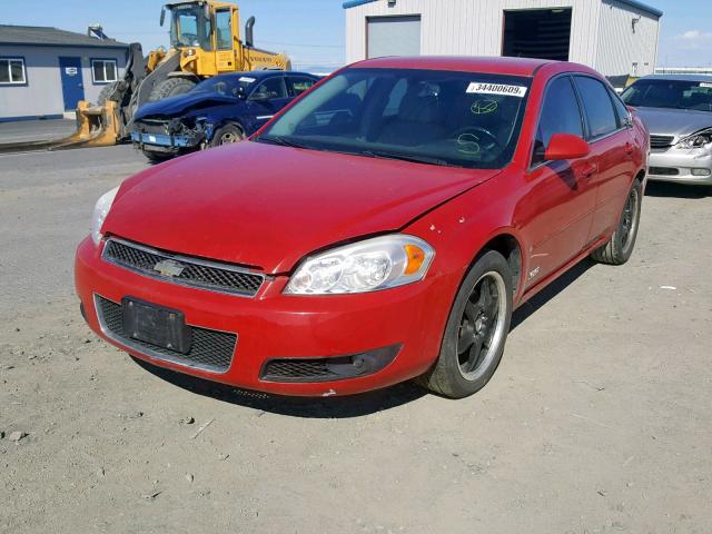 2G1WD58C589135530 - 2008 CHEVROLET IMPALA SUP RED photo 2