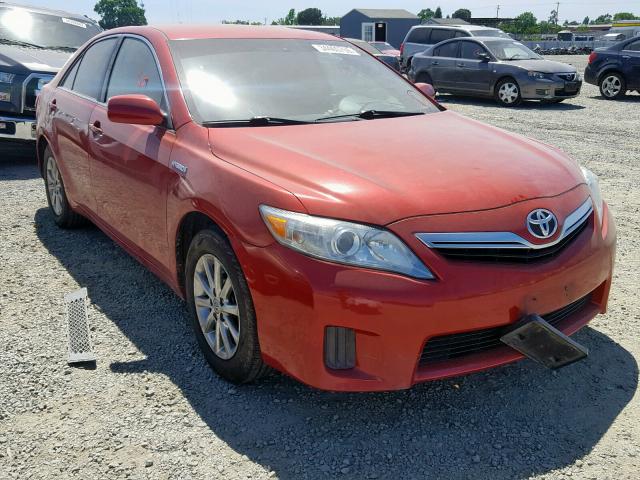 4T1BB3EK4BU131762 - 2011 TOYOTA CAMRY HYBR RED photo 1