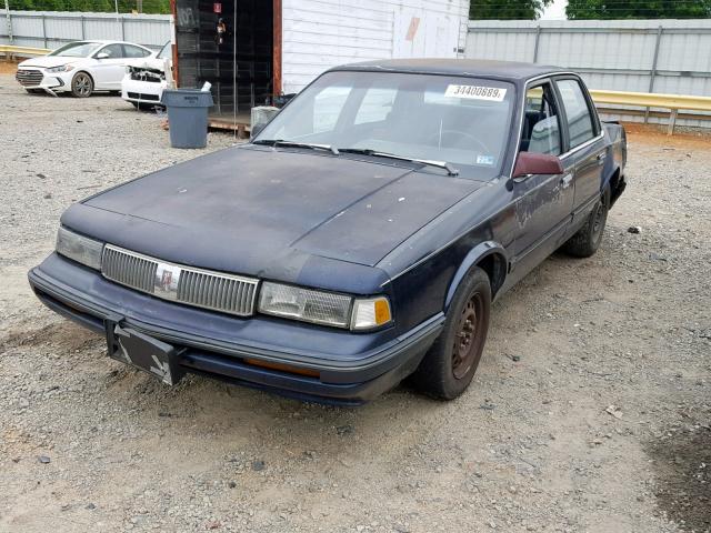 1G3AL54N1N6426671 - 1992 OLDSMOBILE CUTLASS CI BLUE photo 2