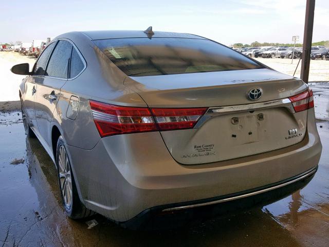 4T1BD1EB1DU008647 - 2013 TOYOTA AVALON HYB BROWN photo 3