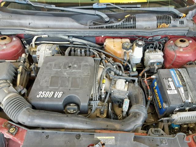 1G1ZT628X5F281239 - 2005 CHEVROLET MALIBU MAX 勃艮第红 照片 7