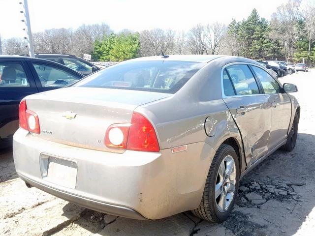 1G1ZH57B28F259904 - 2008 CHEVROLET MALIBU 1LT 金色 照片 4