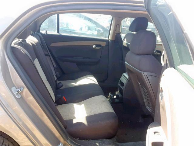 1G1ZH57B28F259904 - 2008 CHEVROLET MALIBU 1LT 金色 照片 6