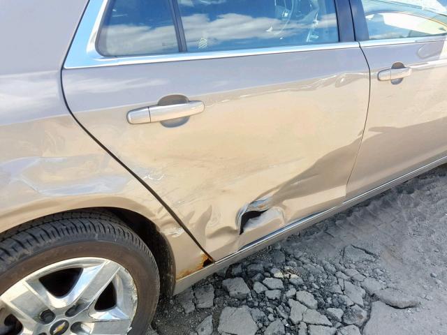 1G1ZH57B28F259904 - 2008 CHEVROLET MALIBU 1LT 金色 照片 9