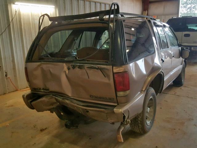 1GNCS13W6T2186382 - 1996 CHEVROLET BLAZER TAN photo 4