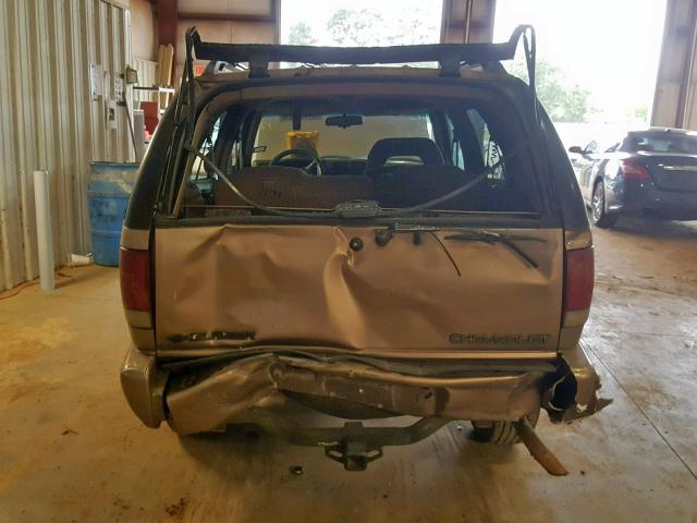 1GNCS13W6T2186382 - 1996 CHEVROLET BLAZER TAN photo 9