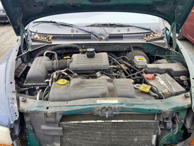 1B4HS48N32F190216 - 2002 DODGE DURANGO SL GREEN photo 7