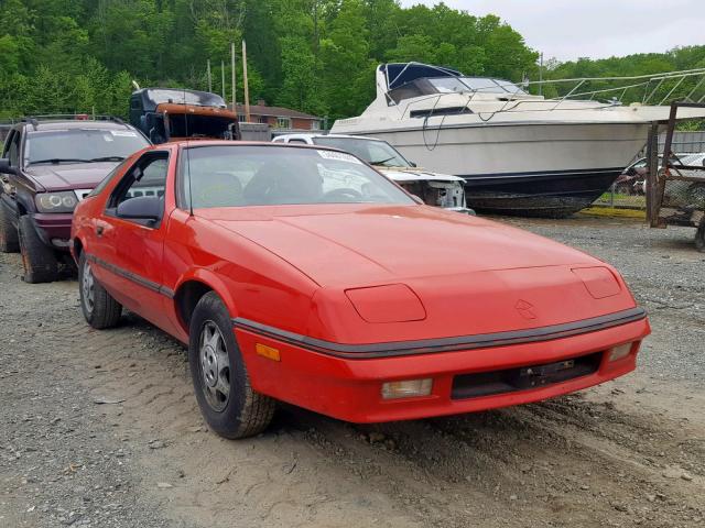 1B3GA44E9HG115160 - 1987 DODGE DAYTONA RED photo 1