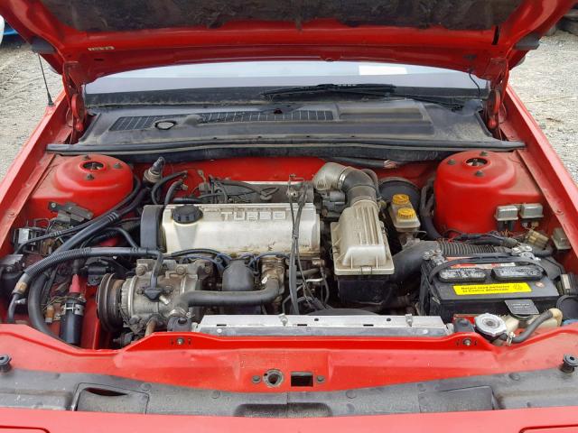 1B3GA44E9HG115160 - 1987 DODGE DAYTONA RED photo 7